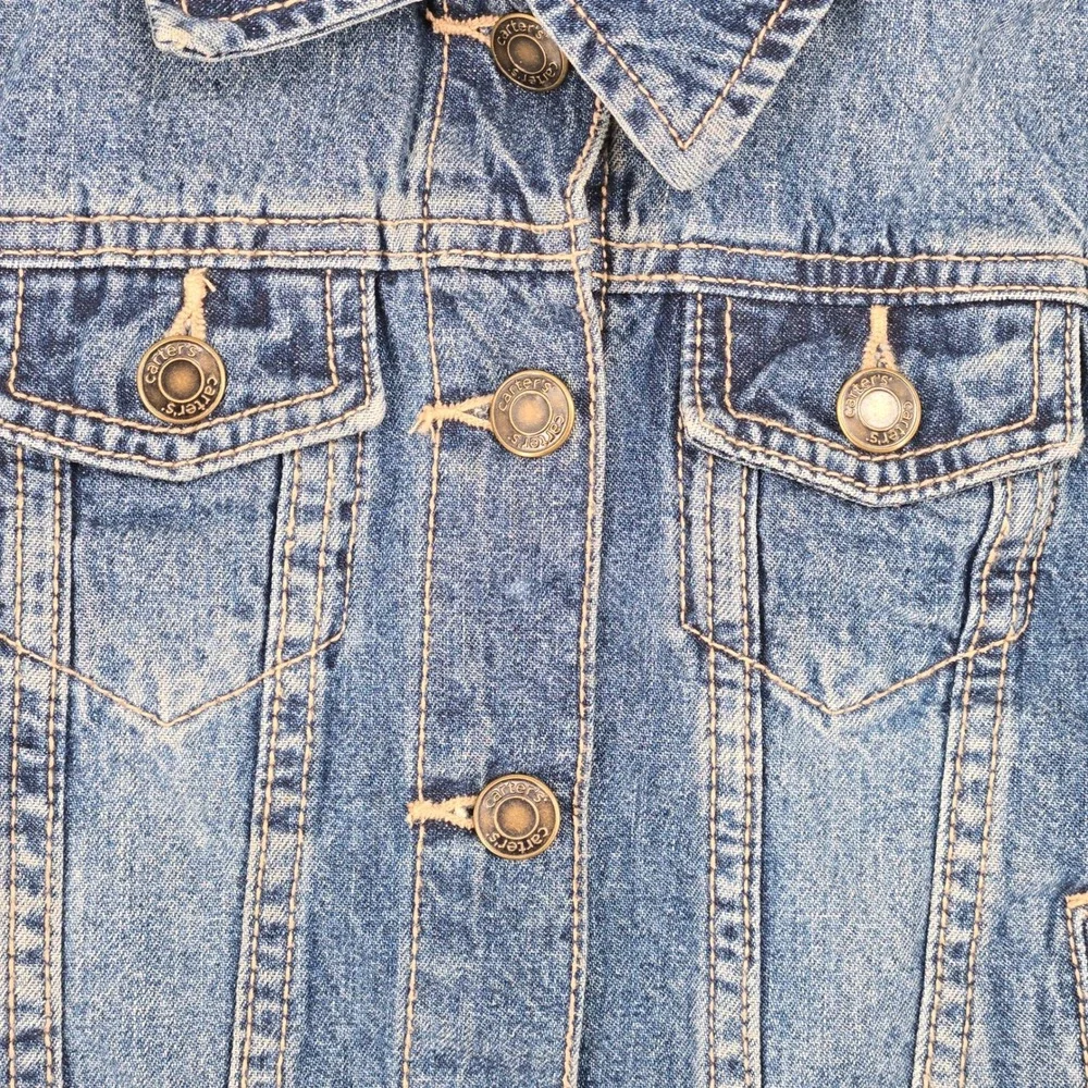 Carter's 6/6x Denim Trucker Jacket Kids Blue Classic Casual Jean Coat